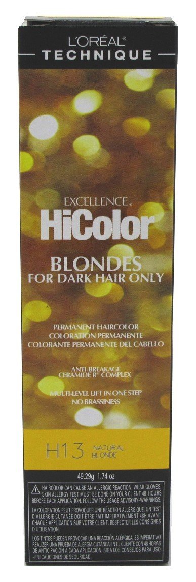 Loreal Excel Hicolor H13 Tube Natural Blonde 1.74oz (2 Pack)