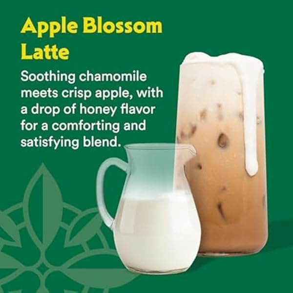 STASH APPLE BLOSSOM LATTE – DAIRY FREE PLANT BASED CHAMOMILE TEA CONCENTRATE – CAFFEINE-FREE – 32 FL OZ, 5 SERVINGS