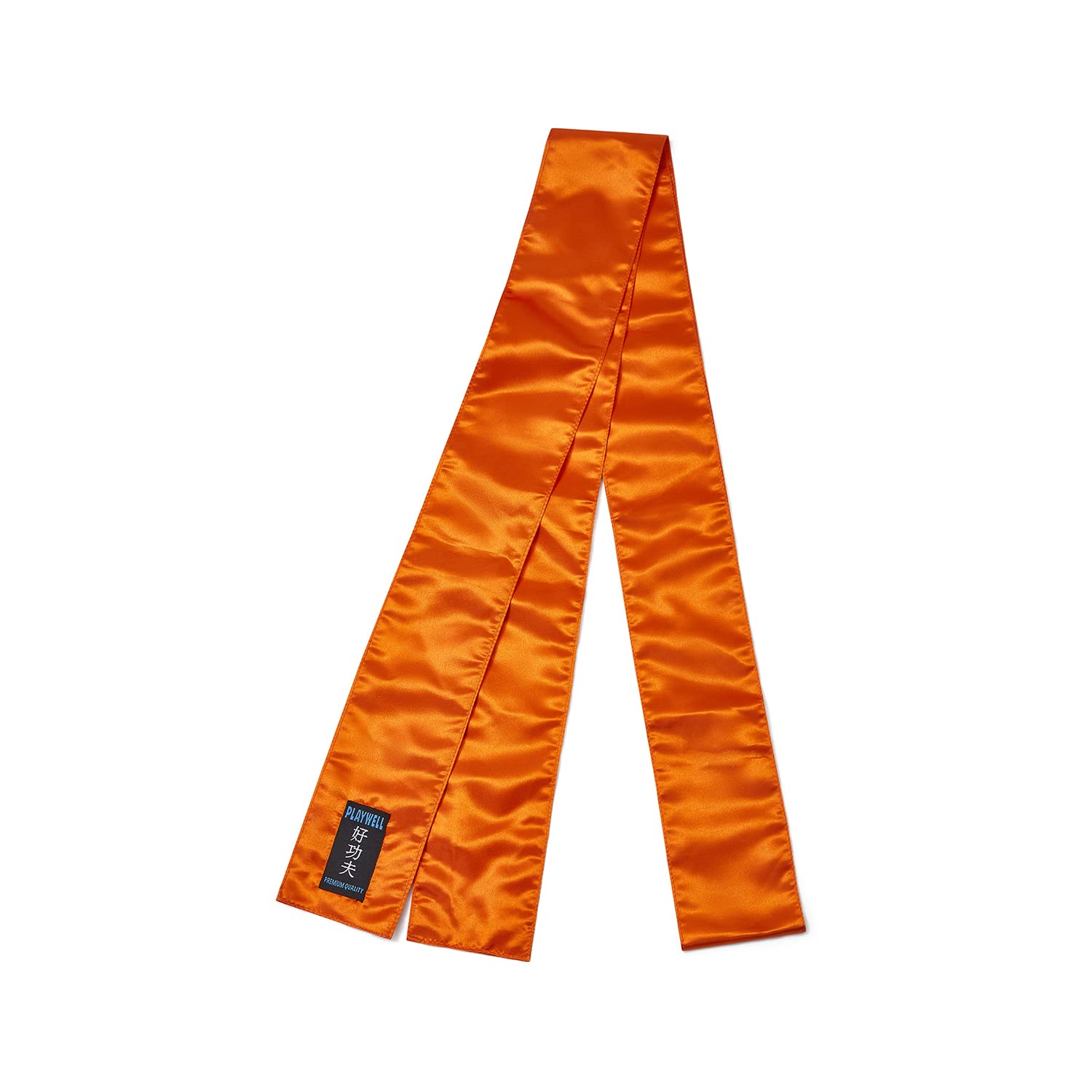 Playwell Martial Arts Grading Satin Kung Fu Sash - Orange
