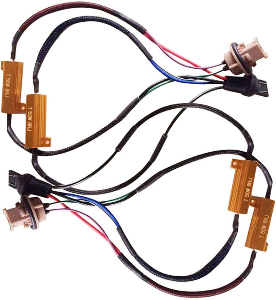 YSY 2pcs 50W 8 ohm 7443 7444NA Led Load Resistor Fix