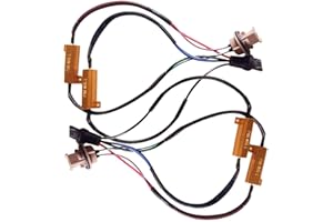 YSY 2pcs 50W 8 ohm 7443 7444NA Led Load Resistor - Fix Headlight LED Bulb Fog Lamp Fast Hyper Flash Turn Signal Blink Light Error Code Canbus Resistors Decoder (2pcs 7443-Resistor Decoder)