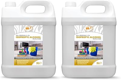 FILO Isopropyl Alcohol 99.9% 2x5L Lab Grade IPA Cleaning Solvent