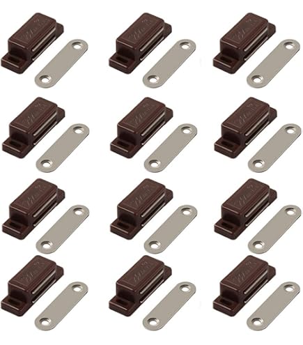 Magnetic Cabinet Door Catch – White, 3-4kg Pull Strength, Cupboard Latch Plate For Doors & Furniture