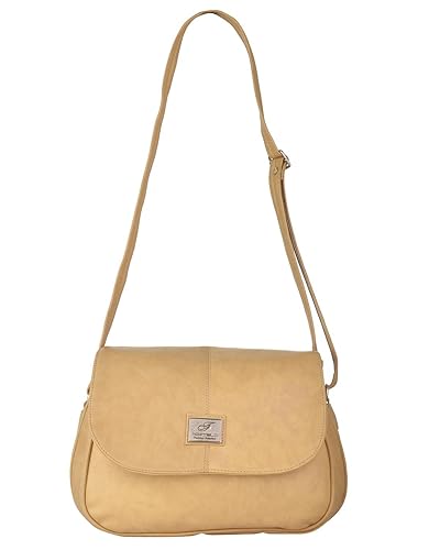 Fostelo Stylish Womens Handbag (Beige)