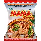MAMA Ramen Style Instant Oriental Noodles Spicy Pork Flavor 10 Pack