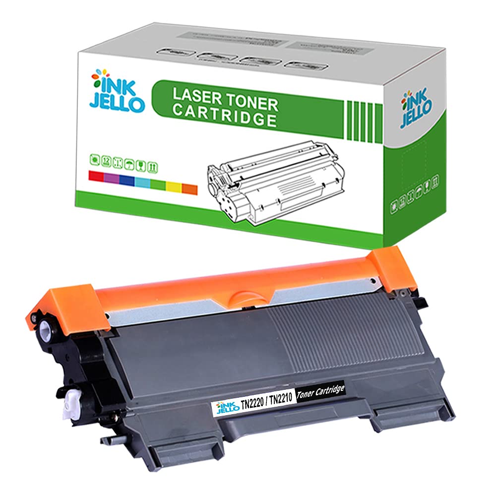 InkJello Compatible Toner Cartridge Replacement for Brother DCP-7060D 7065DN 7070DW Fax-2840 2940 HL-2240 2240D 2250DN 2270DW MFC-7360N 7460DN 7460N 7860DW TN2220 (Black, 1-Pack)
