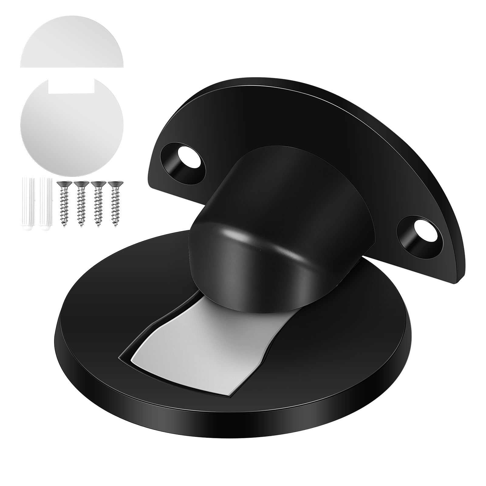 Uonlytech Magnetic Door Stop Aluminium Magnetic Door Catch Magnet Door Holder Magnetic Door Catch Door Stopper No Drilling Door Catch Door Stopper Safety Protection for Home