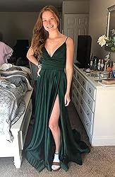Lindo Noiva Blue Satin Bridesmaid Dresses for Women