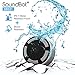 SoundBot IPX7 Waterproof 5W Bluetooth Wireless Shower Speaker with 8Hrs Playback, Built-in FM Radio Tuner, LED, Premium HD Sound, Water Weather Resistant Portable Speakerphone, SB531 (Grey)