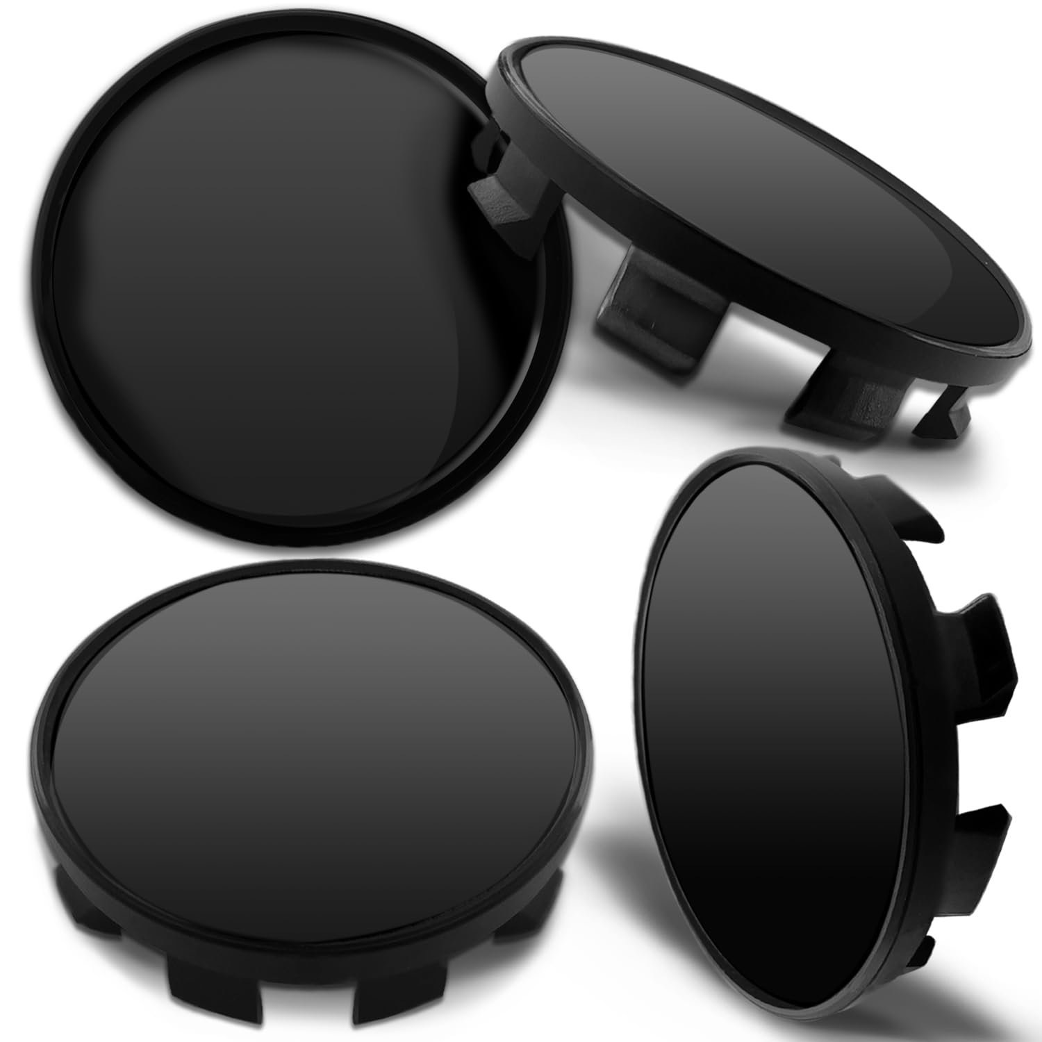 Biomar Labs 68mm Wheel Centre Caps Set of 4 Compatible with BMW Wheels – Plastic Alloy Wheel Hub Centre Caps Replacement – Compatible with BMW Part Number 36136783536 (CB 0)