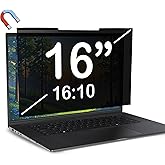 Magnetic Laptop Privacy Screen 16 inch for 16:10 Computer Monitor, Removable Anti-Glare Screen Privacy Shield, Screen Filter and Protector for Laptop (13 9/16" × 8 1/2"), Fits (WUXGA 1920×1200)