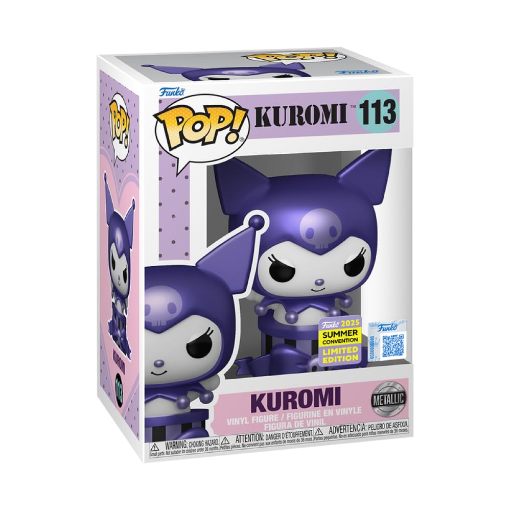 Funko Kuromi in Gift Box Metallic Pop Summer Convention Exclusive 2025 Pop Vinyl Figure 113
