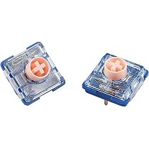 Interruttori Kailh Deep Sea Low Profile Choc V2 - Pink Island, 70 Pezzi, Lineari Silenziosi, RGB, Per Tastiere Meccaniche