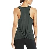 Muzniuer Womens Yoga Workout Tops-Cute Open Back Running Gym Activewear Sports Shirt for Women