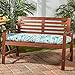 Greendale Home Fashions Outdoor 51-inch Bench Cushion in Painted Paisley, Baltic