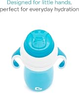 Munchkin Gentle Transition Baby Bottles 2 Pack 10oz Green Blue Handles view 7