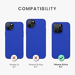 kwmobile Case Compatible with iPhone 15 Pro Case