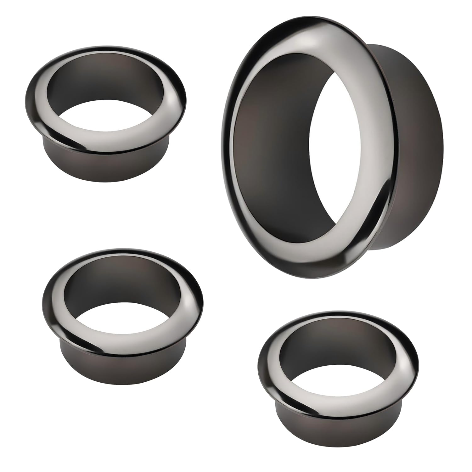 Qrity 4 PCS Desk Grommet Hole Diameter 2 Inch (50 mm) ABS Cable Hole Cover PC Computer Desk Plastic Grommet Cord, Cable Hole Cover Organizers