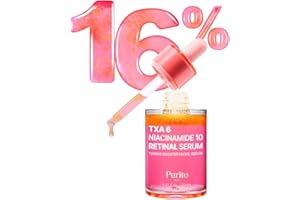 PURITO TXA 6% + Niacinamide 10% + Retinal Facial Serum | for Dark Spots, Hyperpigmentation, Uneven Tone | High-Level Tranexamic Acid 6% | Korean skincare, 30mL 1.01 fl.oz