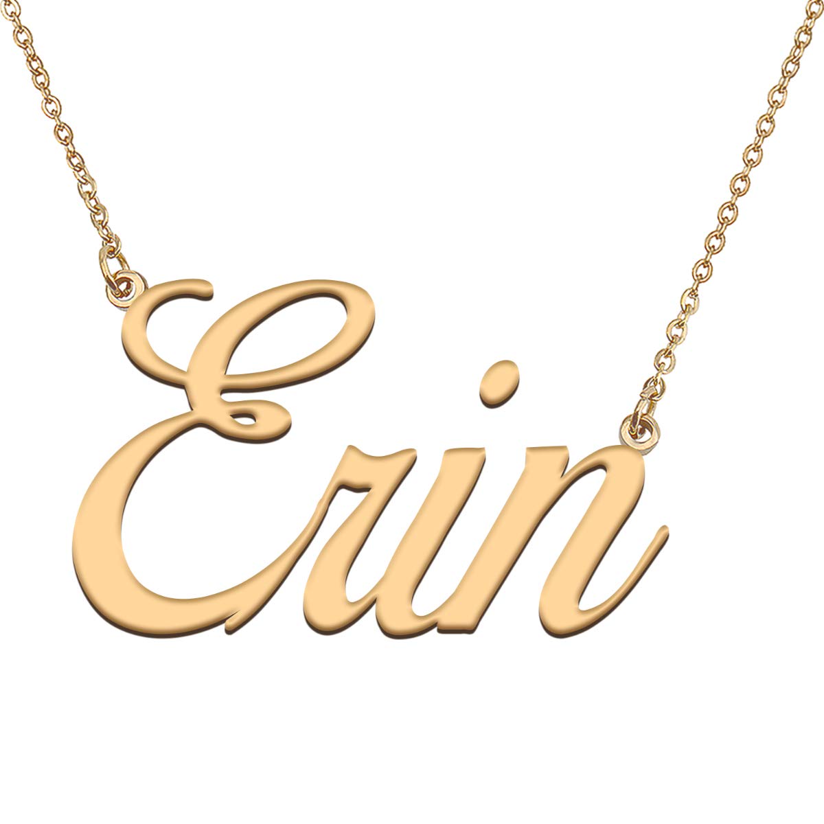 HUAN XUN Customized Custom Simple Any Name Necklace