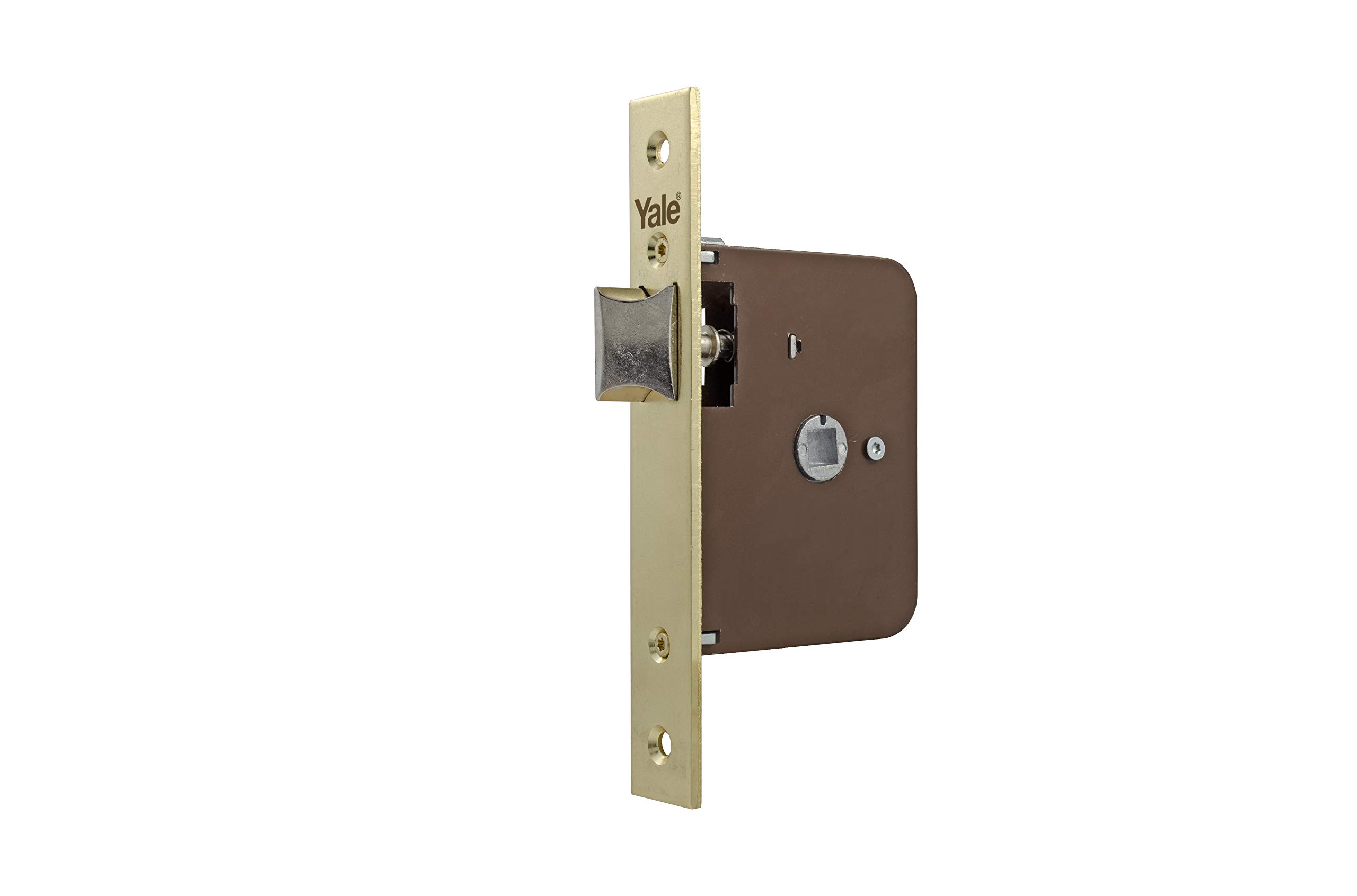Yale 75080HL 750-Door Handle 80 x 50 mm Front, Brass, Input 50 mm