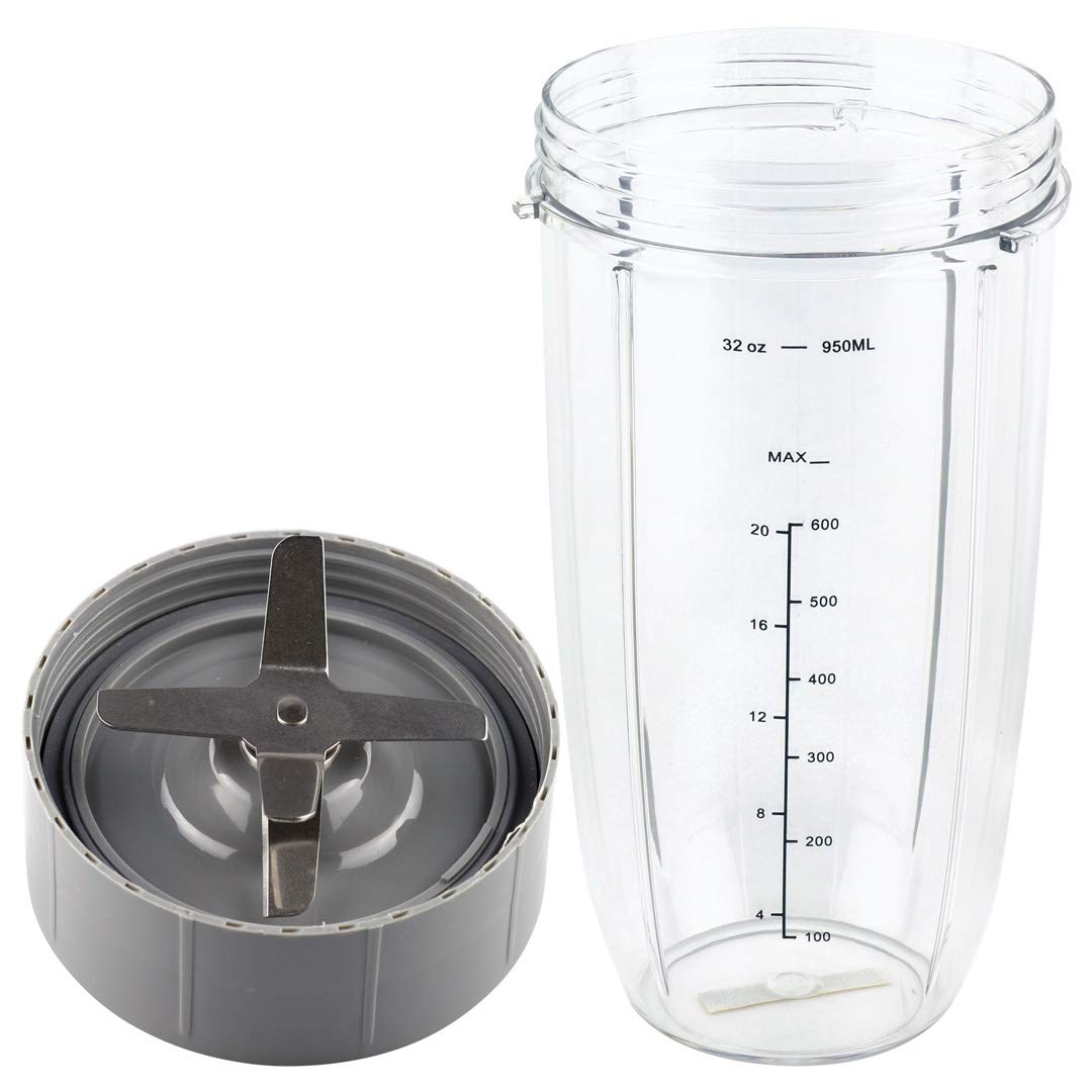 Photo 1 of 32 oz Colossal Cup and Extractor Blade Replacement Parts Compatible with NutriBullet 600W 900W Blenders NB-101B NB-101S