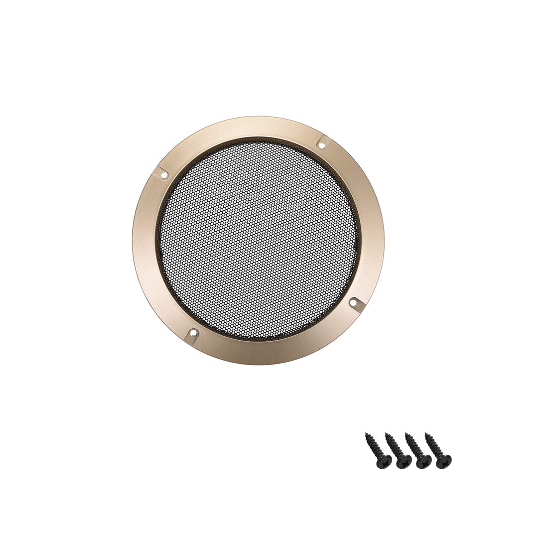 sourcing map 5" Speaker Grill Mesh Decorative Circle Subwoofer Guard Protector Cover Audio Accessories