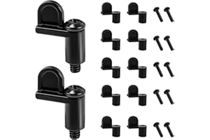 IFERLA 7/16 Inch Screen Door Clips, 12 Pack Window Screen Clip for Storm Panels, Storm Door Glass Retainer Clips, Window Screen Fasteners, Metal Security Hardware Screen Clips to Hold The Screen in Window