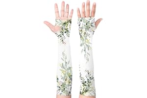 Buwuta Gardening Sleeves for Women Leaf Sleeves to Cover Arms Sleeves Anti-Scratch Farm Sun Protection Cooling Sleeve