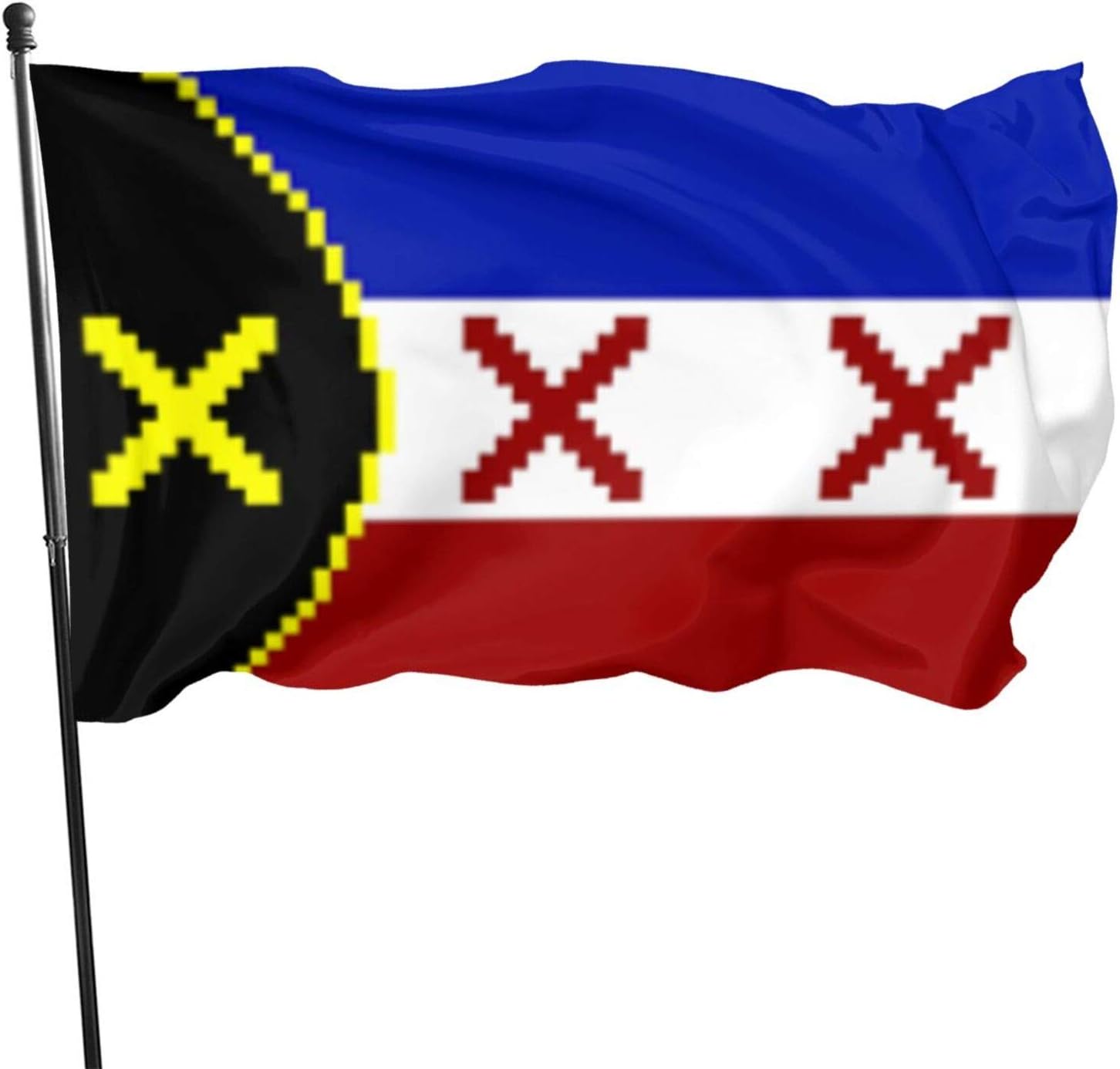 MASTER QUEEN lmanburg Flag Pixelated Dream SMP 3x5 FT Foot Mexico City