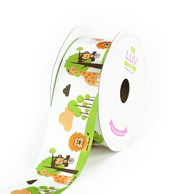 LUV RIBBONS Satin Jungle Theme Ribbon by Creative Panama | Ubuy