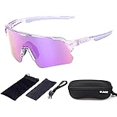 OUWOR Polarized Cycling Glasses for Men Women Youth, UV400 Mountain Bike Sunglasses for Bicycle Mtb Running Fishing Baseball