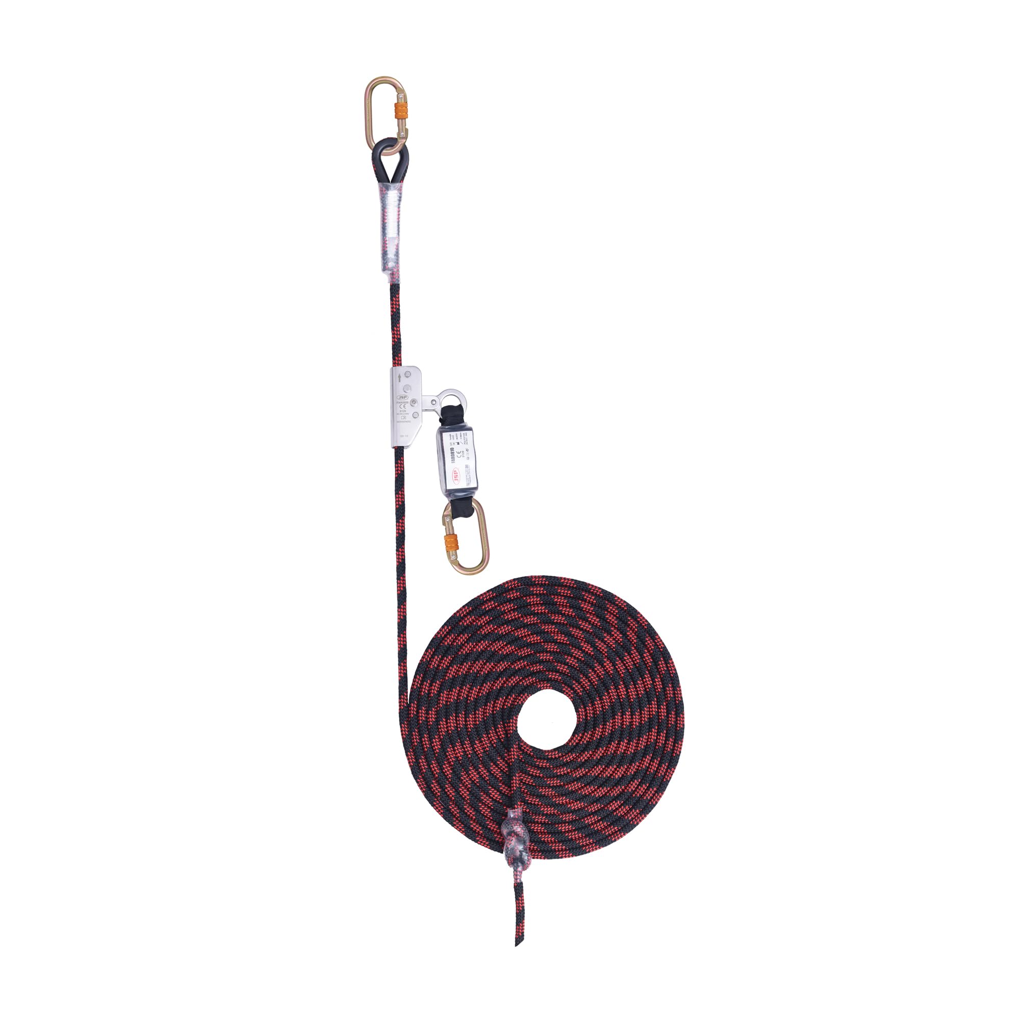 Guided Type Fall Arrester with Energy Absorber & Karabiner c/w 10m Anchorage Line