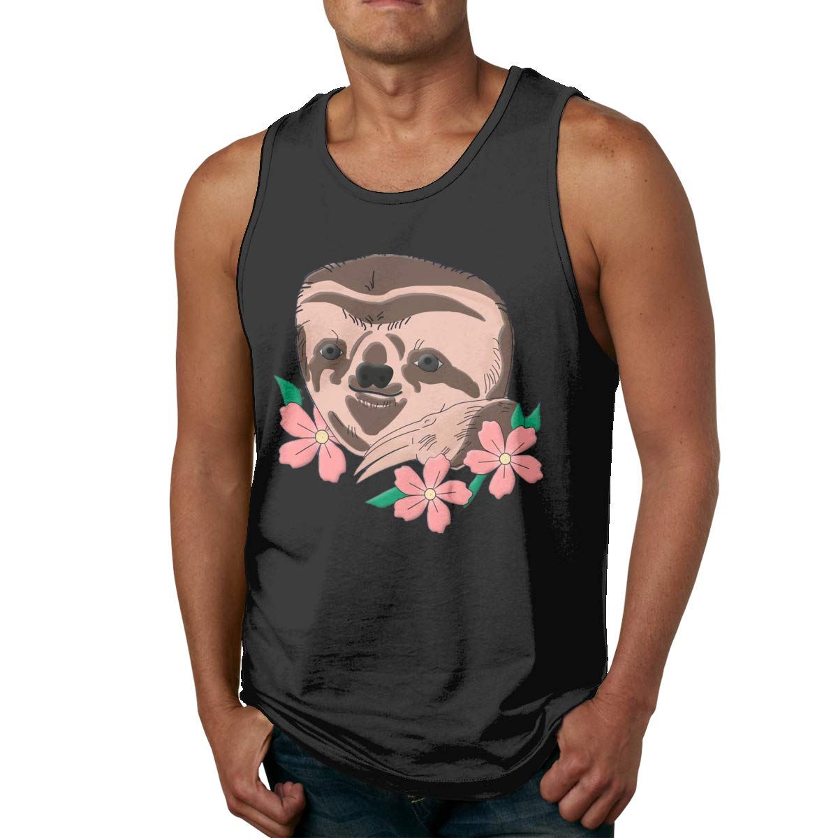Bodatu Design With Design With Astronaut Sloth Gym Bodybuilding Sleeveless Shirts