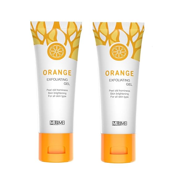 2 PCS ORANGE EXFOLIATING GEL, FACE AND BODY...