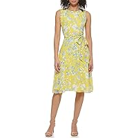 jessica howard short sleeve floral midi fit flare dress Organza ruffled sleeves v neck bodycon dress in maroon main image 0
