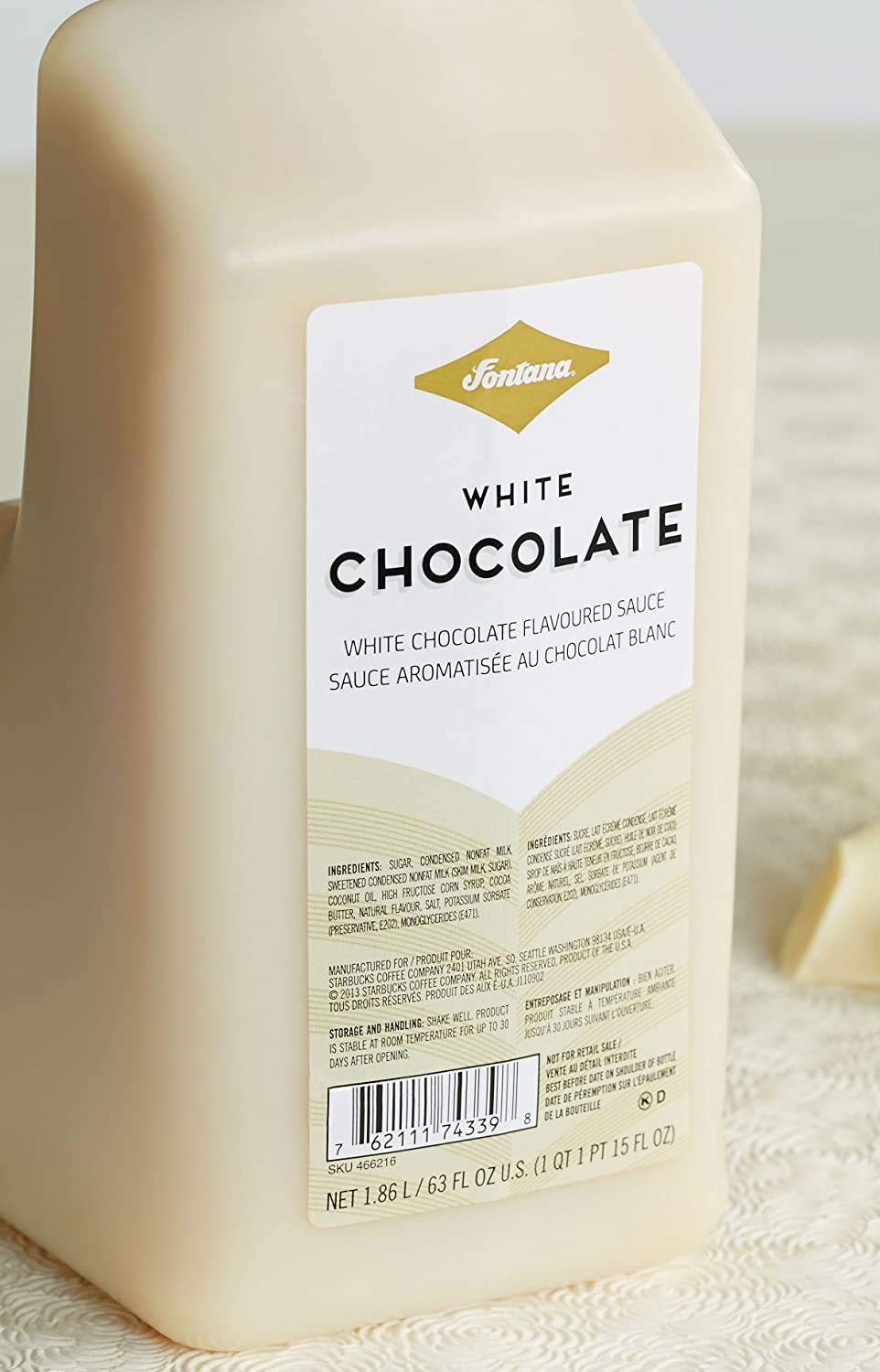 Fontana White Chocolate Mocha Sauce, 63 