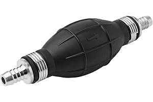 EPATHCHINA 1/4-Inch 6MM Fuel Pump Hand Primer Bulb Fuels Rubber & Aluminum Hand Suitable for Car/Boat/Marine/Motorcycle 6mm