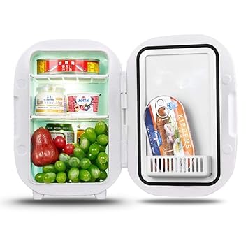 waysad Mini Nevera Auto Nevera Pequeña Eléctrica Nevera Portátil ...