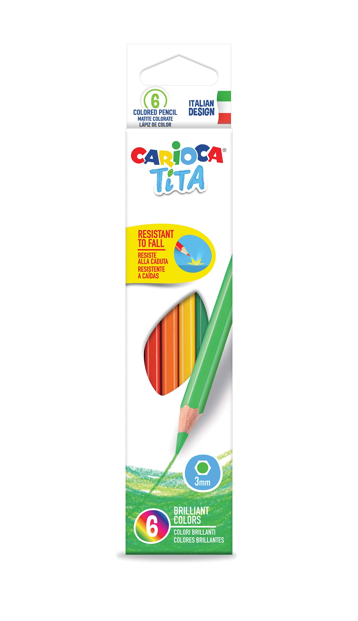 Carioca Tita Box of 6 Pencils - Multicoloured