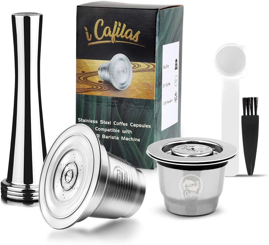 i Cafilas Cápsulas Recargable Reutilizables Acero Inoxidable Compatible con  Philips L'OR capsula recargable para nespresso，cafeteras y Cepillo,con  Cuchara de café Cepillo Café y té Filtros y repuestos para cafeteras  futakuchi-hakata.com