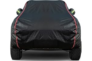 QUYDDC Waterproof Zipper Doors Pickup Car Cover, Ram 1500 2500/ Chevy Avalanche Silverado 1500/ F-150 F-250 Dodge D100 D200, Sunscreen UV Prevention Snowproof Wind, for Indoor Outdoor,for 213"-237",B8