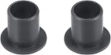 sourcing map Flanged Sleeve Bearing 10mm Bore 12mm OD 15mm POM Oilless Bushing view 1