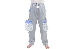 YingXue Catheter Leg Bag Pants, Holds (2) 2000ml Leg Bags for Nephrostomy, Foley, Suprapubic & Biliary Catheters