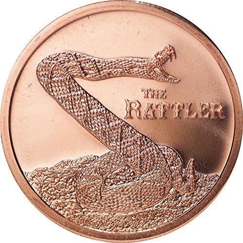The Rattler 1 oz .999 Copper Round
