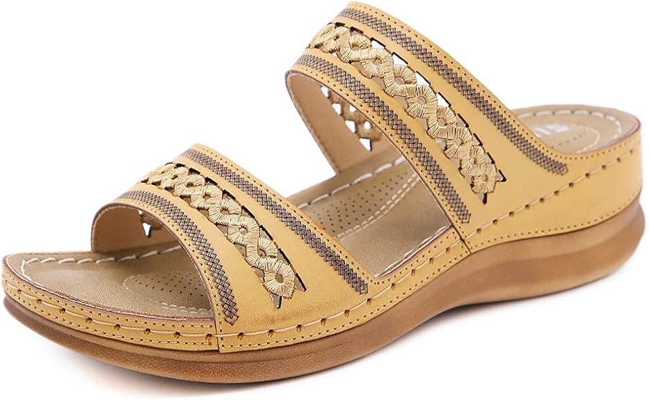 ZAPZEAL Womens Sandals Summer Comfort Slip On Beach Walking Sandals