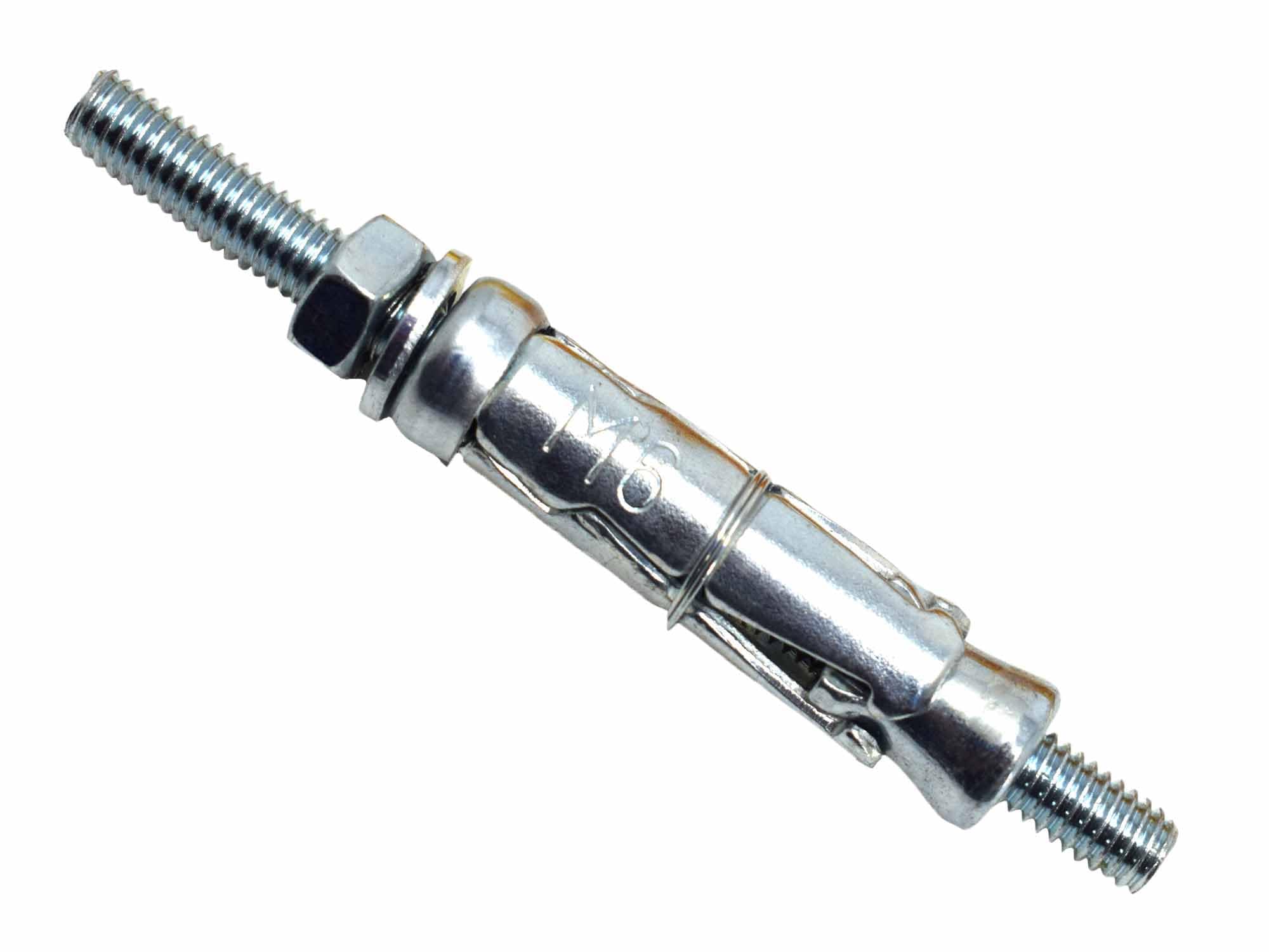 MasonMate MAMSAPM625 Medium-Duty Projecting Shield Anchor M6 x 25mm (50) Bolts, Silver