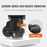 VEVOR Leveling Casters 4pk 2200lbs 2.5in Heavy Duty Swivel Workbench Machine view 3