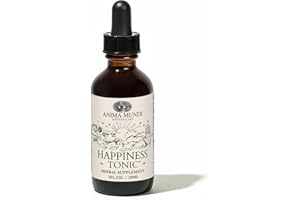 Anima Mundi Apothecary Herbal Ashwagandha Drops - Happiness Tonic for Gentle Mood Support and Relaxation - Adaptogenic Drops with Organic Ashwagandha, Rhodiola, St. John's Wort & More (2oz / 59ml)
