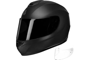 TRIANGLE Motorcycle Helmets Full Face Motorcycle Helmet for Men & Women with Tinted and Clear Visor Meet Dot Approved
